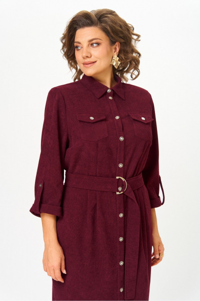 Платье DaLi 3738 бордо - фото 2