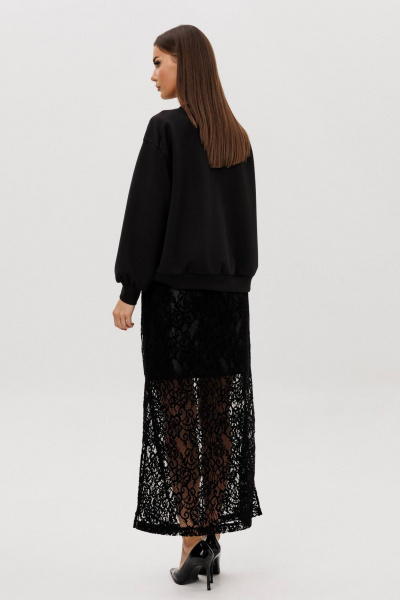 Джемпер, юбка Fantazia Mod 5324 черный - фото 6