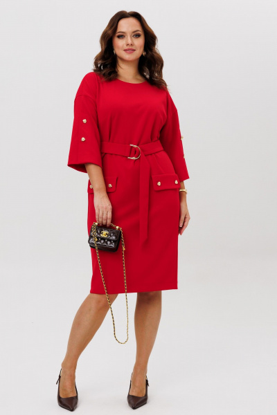 Платье Galean Style 998 красный - фото 1