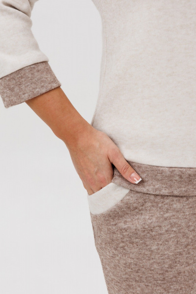 Джемпер, юбка Galean Style 786.1 коричневый - фото 7