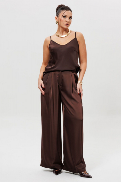 Блуза Mislana 1164бл_шоколад - фото 3