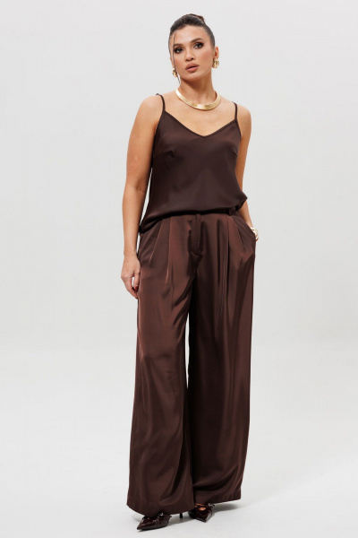 Блуза Mislana 1164бл_шоколад - фото 2