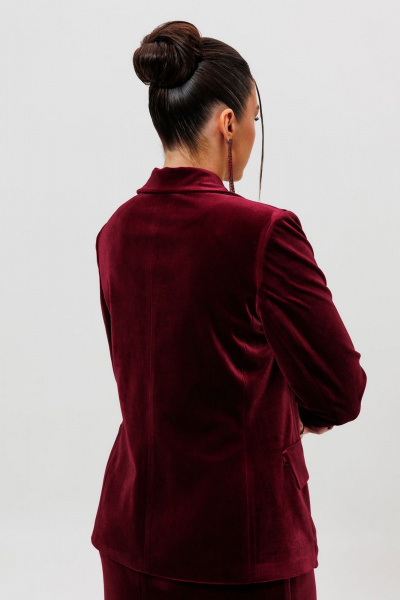 Жакет, юбка, манжеты Mislana 1165/1м бордо - фото 7