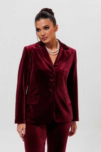 Брюки, жакет Mislana 1169/1 бордо - фото 12