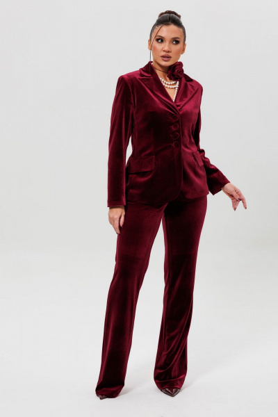 Брюки, жакет Mislana 1169/1 бордо - фото 6