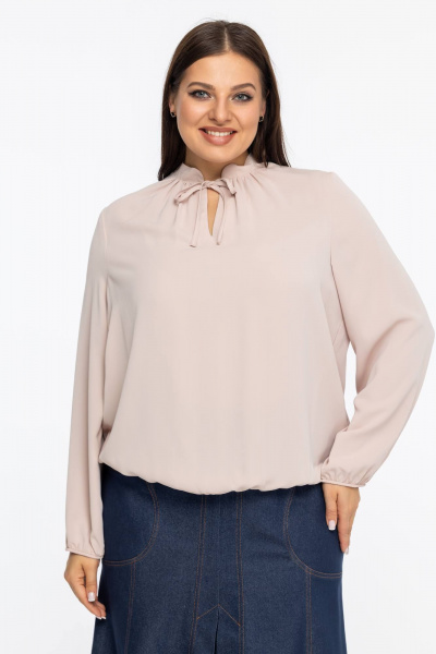 Блуза Avila 1001 пудровый - фото 3