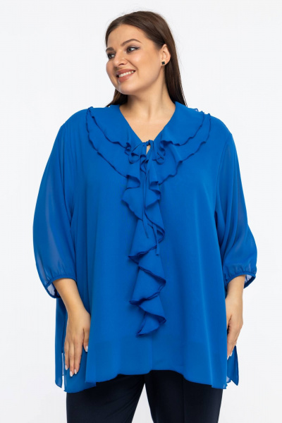 Блуза Avila 1006 васильковый - фото 2