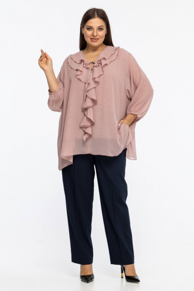 Блуза Avila 1006 пудровый - фото 1