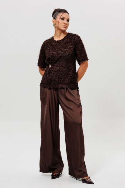 Блуза Mislana 1280 шоколад - фото 5
