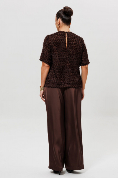 Блуза Mislana 1280 шоколад - фото 4
