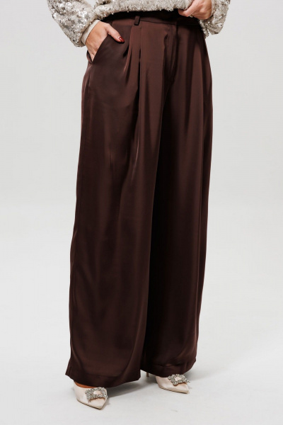 Блуза, брюки Mislana 1280к шоколад - фото 13