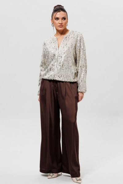 Брюки Mislana 1283 шоколад - фото 9