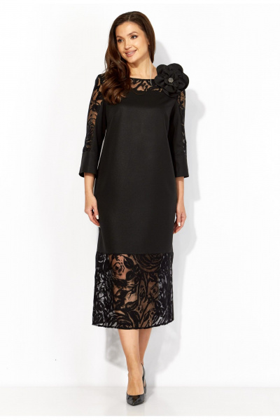 Брошь, платье TAiER 1414 черный - фото 1