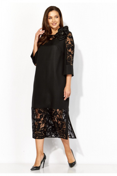 Брошь, платье TAiER 1414 черный - фото 2