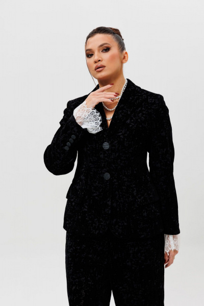 Брюки, жакет, манжеты Mislana 1285м черный - фото 3