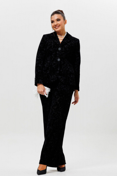 Брюки, жакет Mislana 1285 черный - фото 1