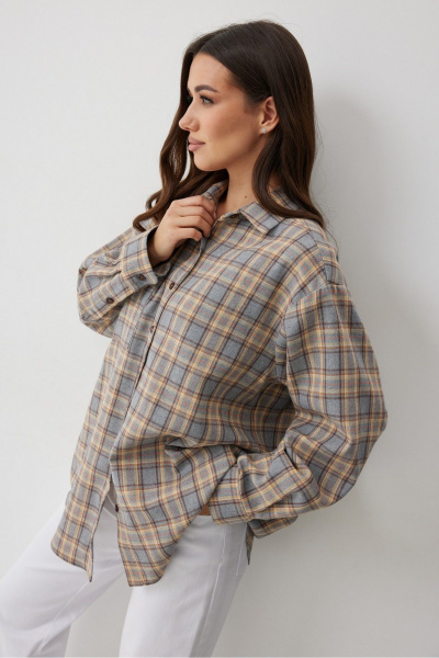 Рубашка T.N.D М156 клетка - фото 3