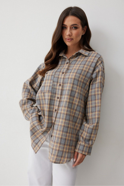 Рубашка T.N.D М156 клетка - фото 1