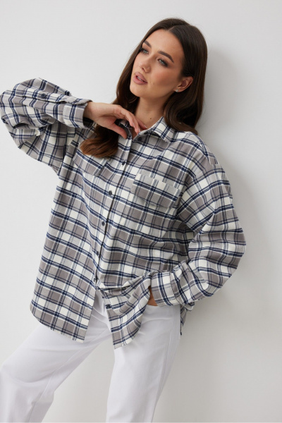 Рубашка T.N.D М164 клетка - фото 4