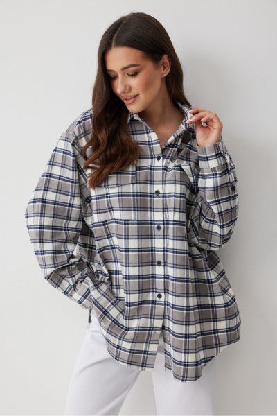 Рубашка T.N.D М164 клетка - фото 2