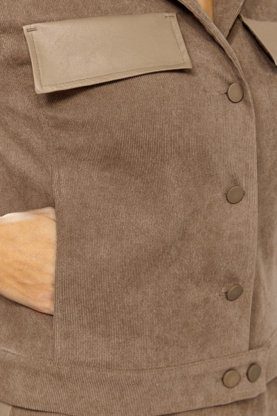 Жакет, юбка Мишель стиль 1334 бежевый - фото 8