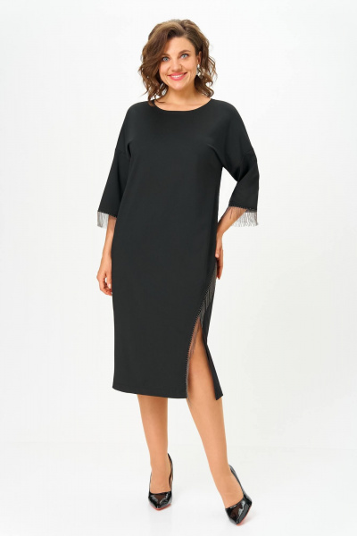 Платье Anastasia 1308 черный - фото 5