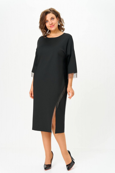 Платье Anastasia 1308 черный - фото 4