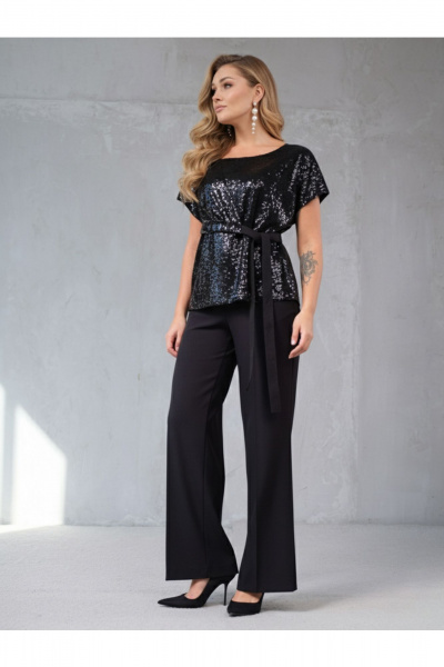 Блуза Erika 1745 черный - фото 2