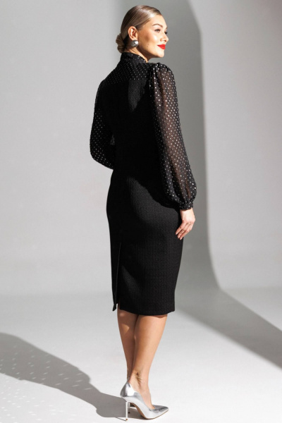 Платье Мода Юрс 25-2779 черный - фото 8
