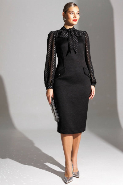Платье Мода Юрс 25-2779 черный - фото 1