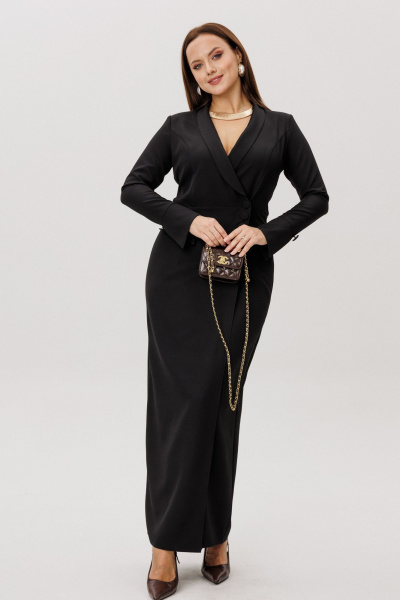 Платье Marshop М213 черный - фото 7