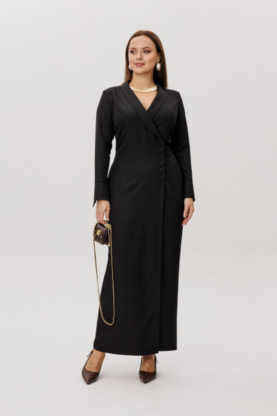 Платье Marshop М213 черный - фото 6