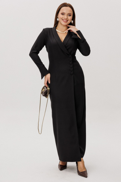 Платье Marshop М213 черный - фото 5