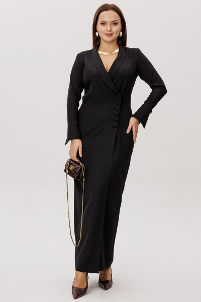 Платье Marshop М213 черный - фото 4