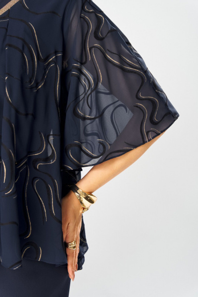 Платье Romanovich Style 1-2400 синий_флок - фото 12