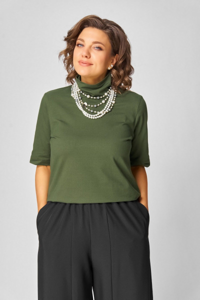 Джемпер Bliss 09062 хаки - фото 6