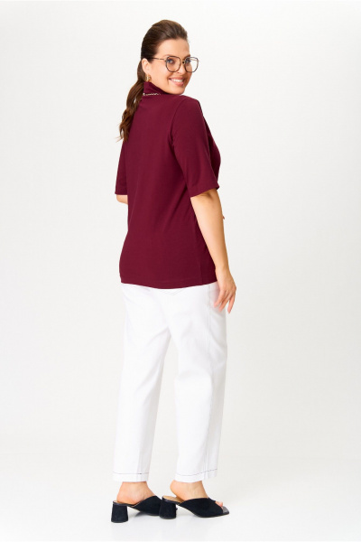 Джемпер Bliss 09062 бордовый - фото 5