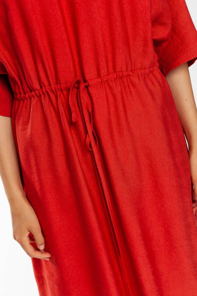 Летнее свободное платье с кулиской и карманами Femme & Devur 8784 1.9F(170) - фото 7