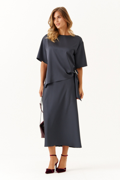 Блуза, юбка Панда 117110 графит - фото 1