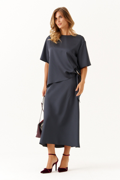 Блуза, юбка Панда 117110 графит - фото 2