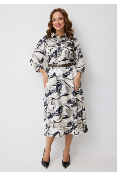 Платье Твой имидж 2280 молочный_с_принтом - фото 1