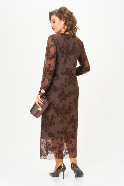 Платье Aira Style 24430 коричневый - фото 10