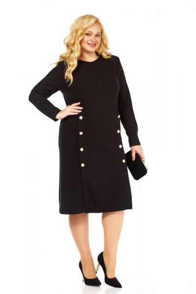 Платье Элль-стиль 2443 черный - фото 9