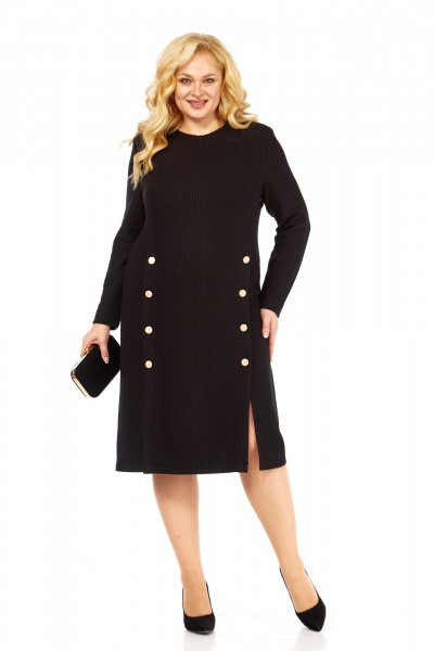Платье Элль-стиль 2443 черный - фото 8