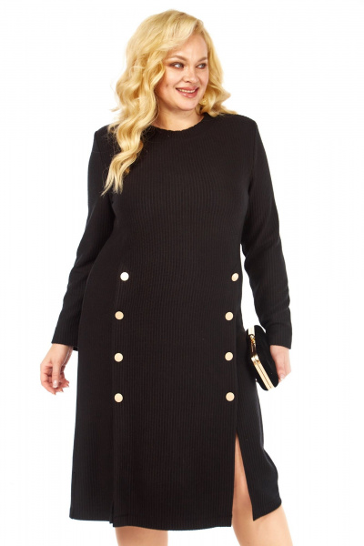 Платье Элль-стиль 2443 черный - фото 5