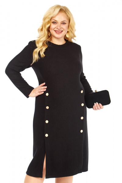 Платье Элль-стиль 2443 черный - фото 4