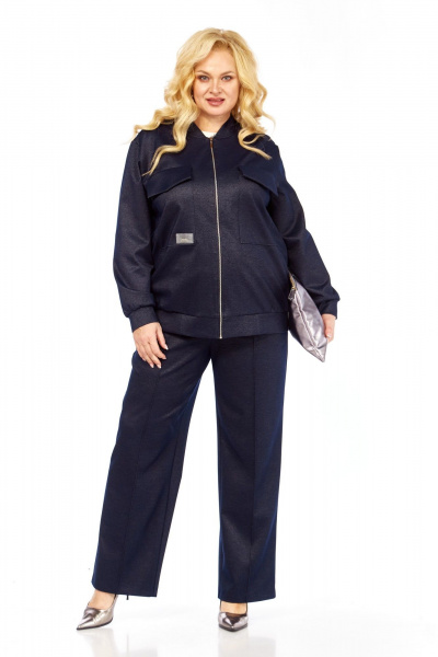 Брюки, бомбер Элль-стиль 2445 джинс - фото 1