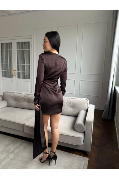 Платье THE.WOMAN 0387 шоколад - фото 3