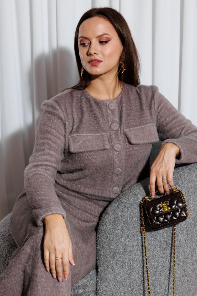 Жакет, юбка Marshop М216 капучино - фото 4