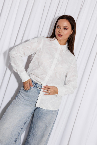 Рубашка Marshop М208 белый - фото 7